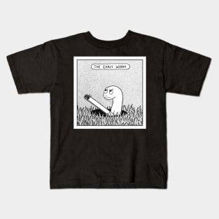 The early worm Kids T-Shirt